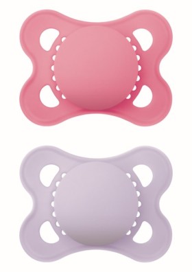 Mam Πιπίλα Original Unprinted Σιλικόνης 2-6 μηνών matt ,2τμχ.