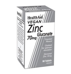Health Aid Zinc Gluconate 70mg 90 Ταμπλέτες