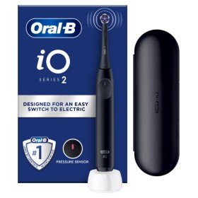 Oral B iΟ Series 2 Clean & Care & with Travel Case Ηλεκτρική Οδοντόβουρτσα με Θήκη Ταξιδιού Μαύρη, 1τεμ.