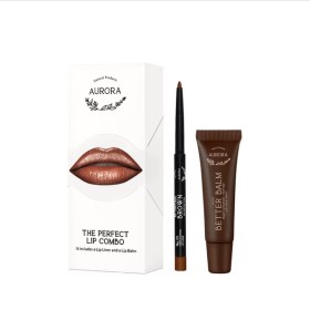 Aurora The Perfect Lip Combo All Time Classic Brown - Better Balm latte, 2τμχ