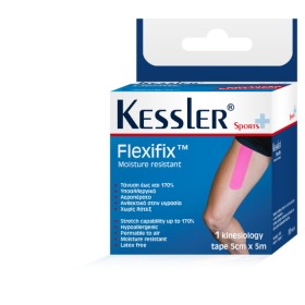 Kessler Flexifix Kinesiology Tape Skin 5cm X 5m ΤΥΧΑΙΟ ΧΡΩΜΑ