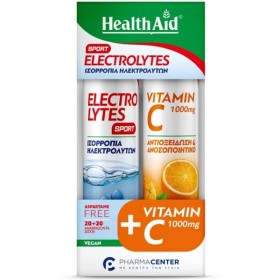 Health Aid Promo Electrolytes Sport, 20eff.tabs & Vitamin C 1000mg, 20eff.tabs, 1σετ