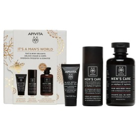 Apivita Promo It’s A Man’s World Κρέμα Προσώπου Αντιρυτιδική 50ml + Black Detox Gel Καθαρισμού 50ml + Hair/Body Cleanser Σαμπουάν, Αφρόλουτρο 250ml