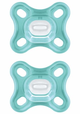 Mam Πιπίλα Comfort 0-2 μηνών Unisex ολόκληρη απο σιλικόνη ,2τεμ.