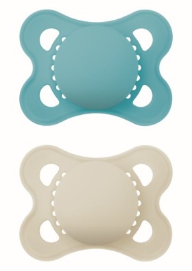 Mam Πιπίλα Original Unprinted Σιλικόνης 2-6 μηνών matt ,2τμχ.