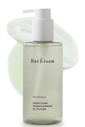 Herbloom  Green Clear Vegan Cleansing Oil To Foam -Καθαριστικό 2 σε 1 που μετατρέπεται από λάδι σε αφρό 200ml