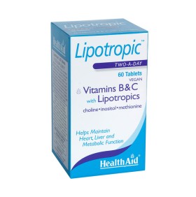 Health Aid Lipotropic Vitamins B & C Ειδική Λιποδιαλυτική Σύνθεση για Αύξηση του Μεταβολισμού 60 Ταμπλέτες