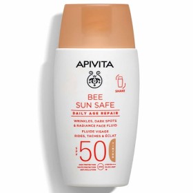 Apivita Bee Sun Safe Daily Age Repair Dry Touch Tinted Λεπτόρευστη Κρέμα Προσώπου Κατά Των Πανάδων & Ρυτίδων SPF50 Με Χρώμα 50ml