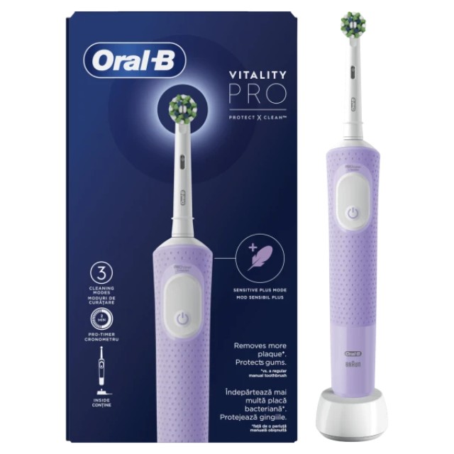 Oral-B Vitality Pro Ηλεκτρική Οδοντόβουρτσα μώβ, 1 τεμ.