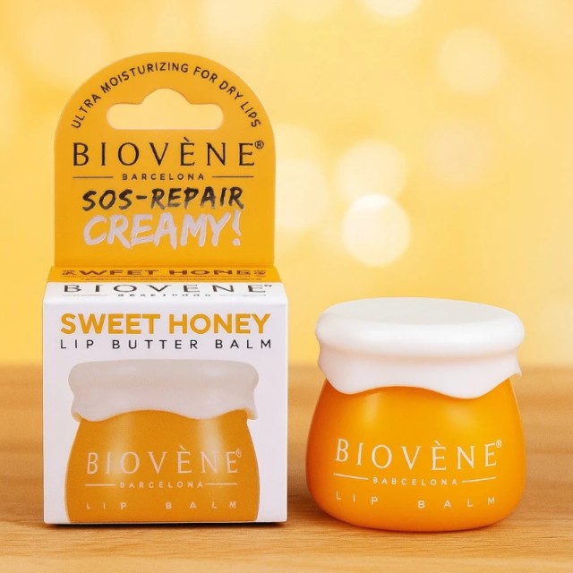 Biovene Barcelona Honey + Ceramide Lip Butter Balm Sos Repair Creamy 8g
