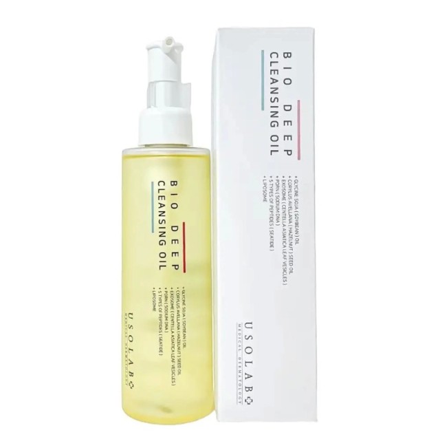 USOLAB Bio Deep Cleansing Oil 200ml-Αναγεννητικό υδρόφιλο έλαιο καθαρισμού με PDRN, εξωσωματα και πεπτιδια 200ml