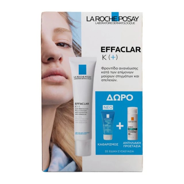 La Roche Posay Set Effaclar K(+) 40ml & Δώρο Effaclar Gel 50ml & Δώρο Anhelios Oil Correct Spf50+ 3ml