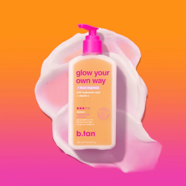 b.tan Glow Your Own Way Express 1 Hour Self Tan Lotion 236mL