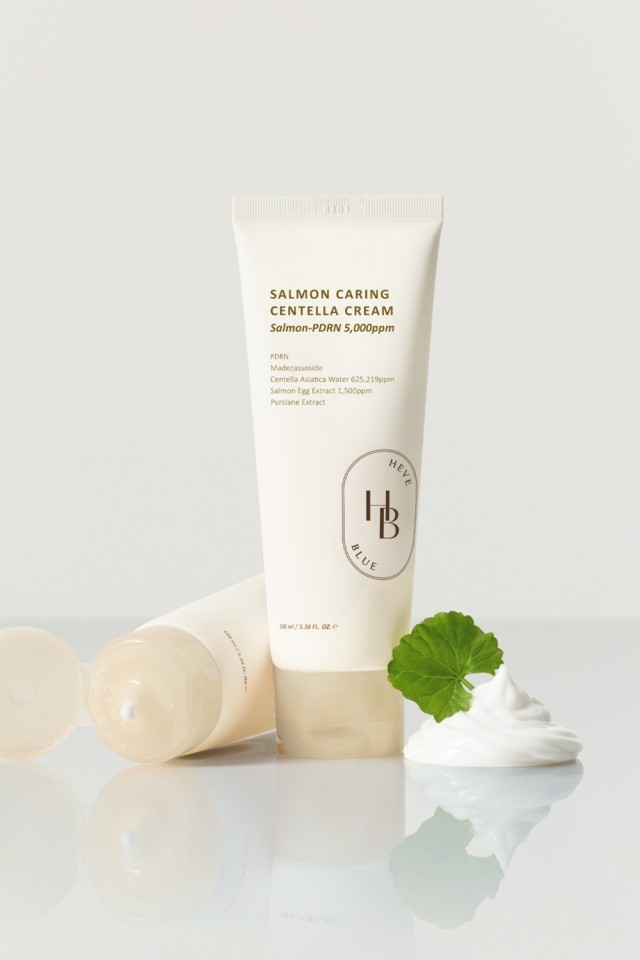 HEVEBLUE  Salmon Caring Centella Cream - Ενυδατική κρέμα με Εκχύλισμα Σολομού & Centella,100ml
