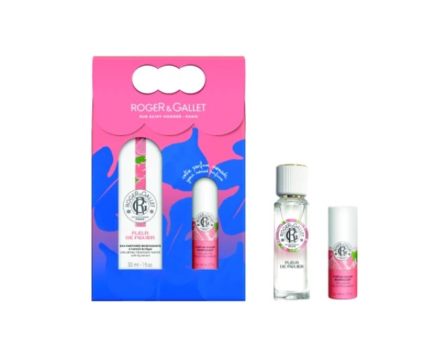 Roger & Gallet Promo Fleur De Figuier Wellbeing Fragrant Water 30ml & Solid Fragrance 5g