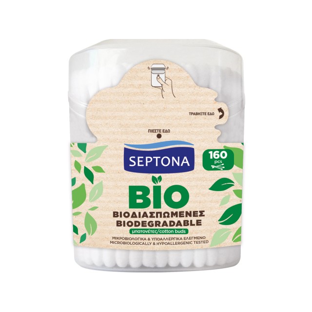 Septona Βιοδιασπώμενες Μπατονέτες, 160τεμ