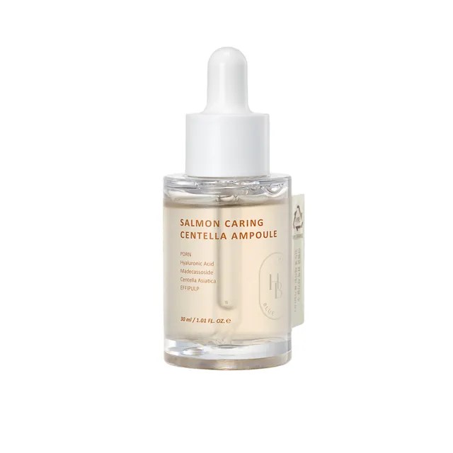 HEVEBLUE  Salmon Caring Centella Ampoule – Εντατικός Καταπραϋντικός Ορός με Εκχύλισμα Σολομού & Centella,30ml