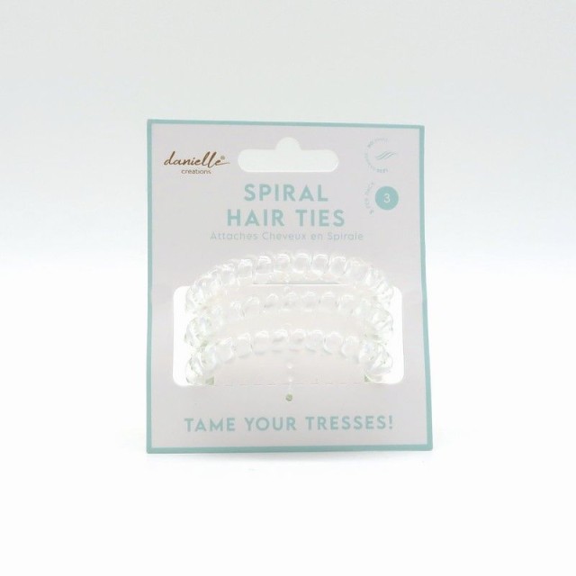 Danielle Spiral Hair Ties 3pc