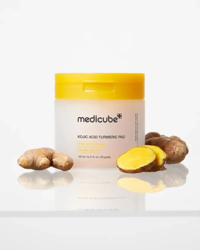 Medicube Kojic Acid Turmeric Pad - Toner Pads για Λάμψη και Λεύκανση70τμχ