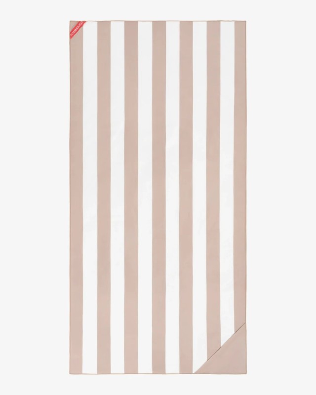Flamingueo Πετσέτα με μικροΐνες & μαγνήτες 90x180cm Μπεζ Ultra-Fast Drying, 1τεμ