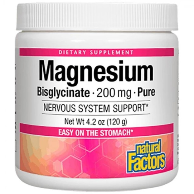 Natural Factors Magnesium Bisglycinate 200mg 145g Powder