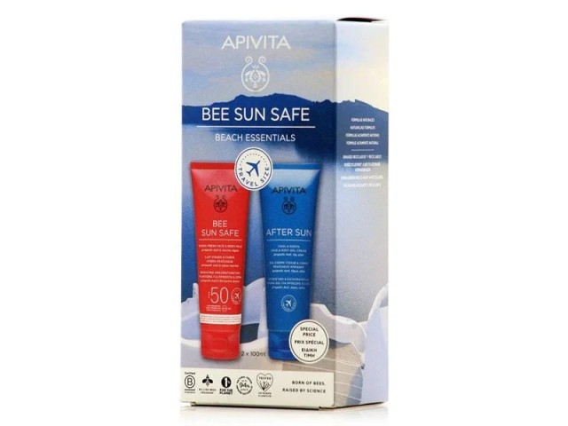 Apivita Set Bee Sun Safe Hydra Fresh Face & Body Milk SPF50 100ml + After Sun Cool & Sooth Face & Body Gel-Cream 100ml