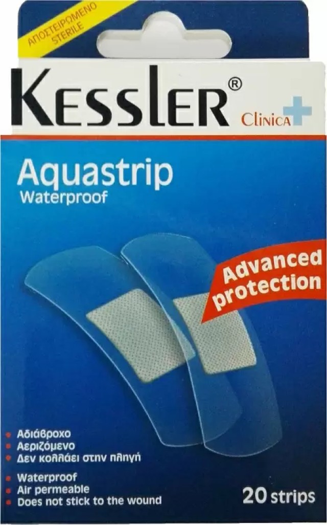 Kessler Aδιάβροχα και Αποστειρωμένα Αυτοκόλλητα Επιθέματα Clinica Aquafix 20τμχ