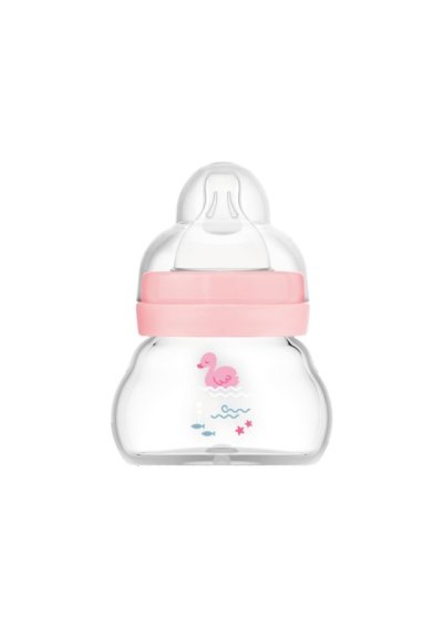 Mam Μπιμπερό Γυάλινο Feel Good Κορίτσι ρόζ,90ml