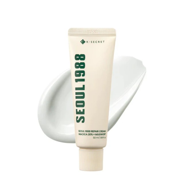 K-SECRET SEOUL 1988 Repair Cream Niacica + Mugwort – Καταπραϋντική Κρέμα Επανόρθωσης με Νιασιναμίδη 20%,50ml