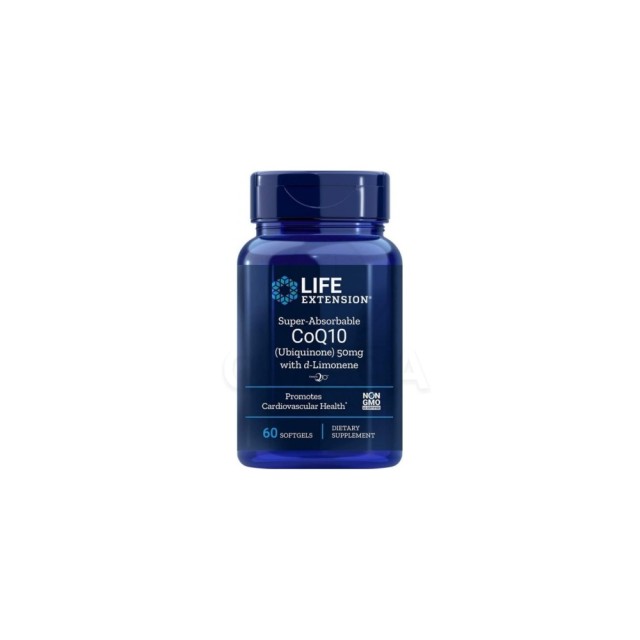 Life Extension Super Absorbable Co Q10 with D-Limonene, 60softgels