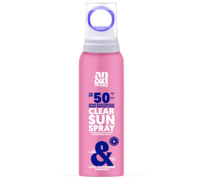 A.N.D. beauty Διάφανο αντηλιακό spray mist προσώπου & σώματος με SPF 50, 100mL