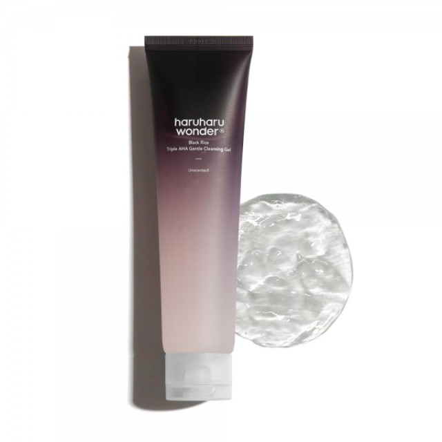 Haruharu Wonder Black Rice Triple AHA Gentle Cleansing Gel Τζελ Καθαρισμού, 100ml