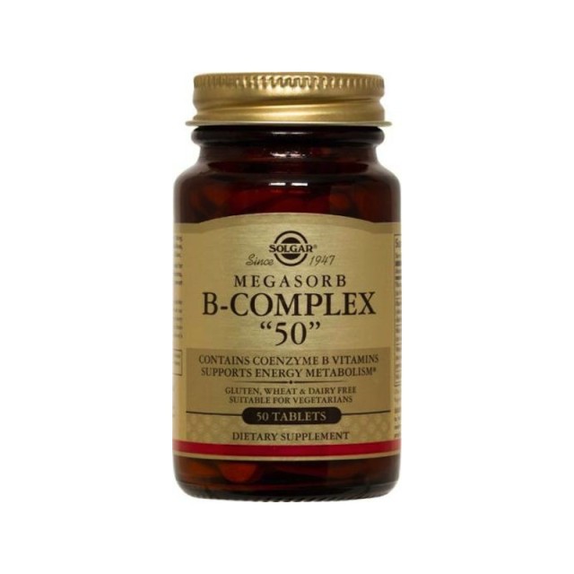 Solgar Megasorb Vitamin B-Complex 50tabs