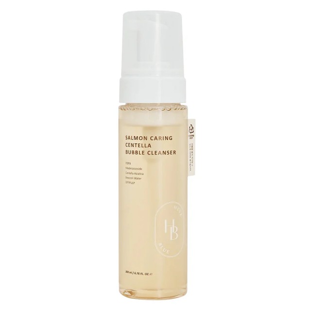 HEVEBLUE - Salmon Caring Centella Bubble Cleanser - Facial Cleansing Foam - 200ml