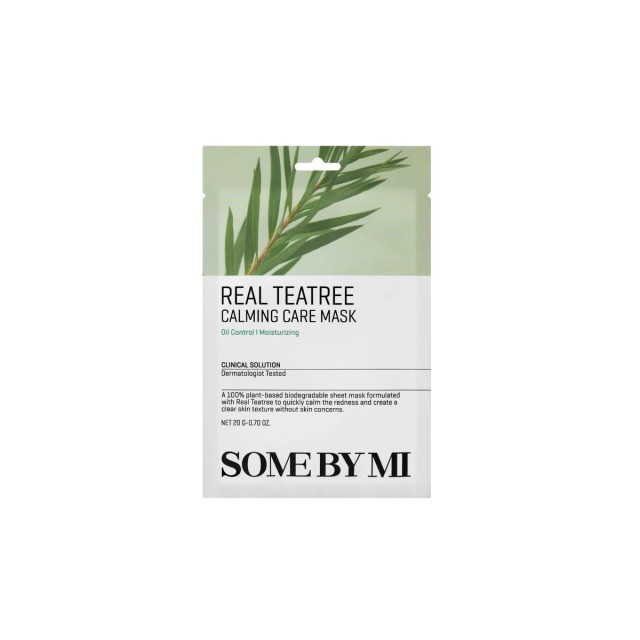 Some By Mi Real Tea Tree Calming Care Μάσκα Προσώπου 20gr