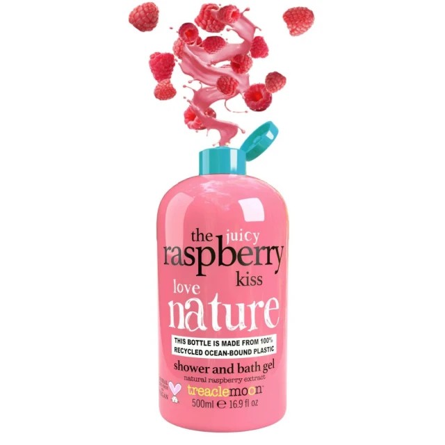 Treaclemoon The Raspberry Kiss Bath & Shower Gel Αναζωογονητικό & Ενυδατικό Αφρόλουτρο με Άρωμα Βατόμουρο 500ml