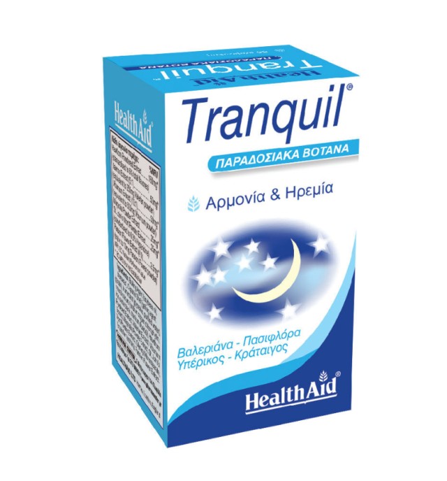 Health Aid Tranquil Συμπλήρωμα Διατροφής για το Άγχος & την Αϋπνία 30 Κάψουλες
