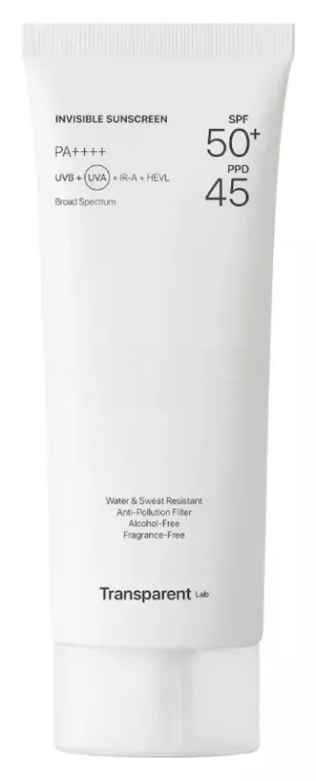 Transparent Invisible Αντηλιακή Κρέμα Προσώπου SPF50+ 100ml