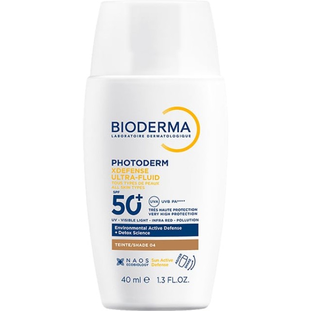 Bioderma Photoderm XDefense Ultra-Fluid Shade 04 Αντιηλιακό Προσώπου με Χρώμα SPF50+ 40ml