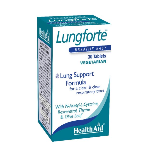 HEALTH AID  LUNGFORTE 30 Ταμπλέτες