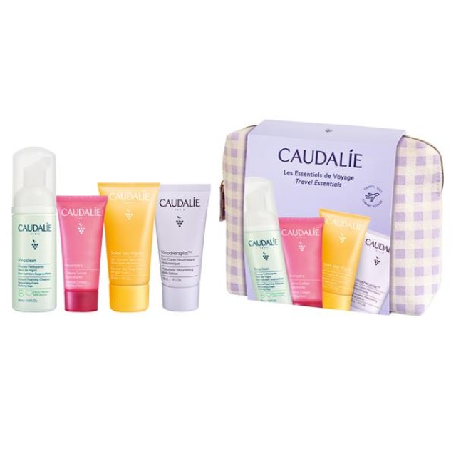 Caudalie The Essentials Set Πακέτο Με 4 Travel-Size Προϊόντα Περιποίησης Προσώπου & Σώματος