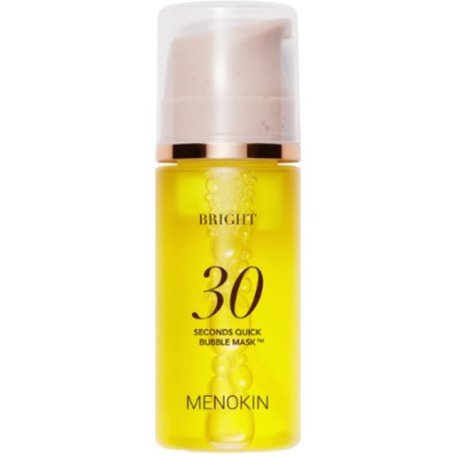 MENOKIN - 30 Seconds Quick Bubble Mask Bright -  Μάσκα  Φυσαλίδων 30 Δευτερόλεπτων για Λάμψη 95ml