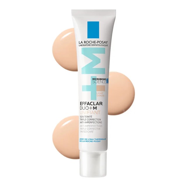 La Roche-Posay Effaclar Duo+Μ Unifiant Light Επανορθωτική Κρέμα Προσώπου κατά των Ατελειών με Χρώμα 40ml