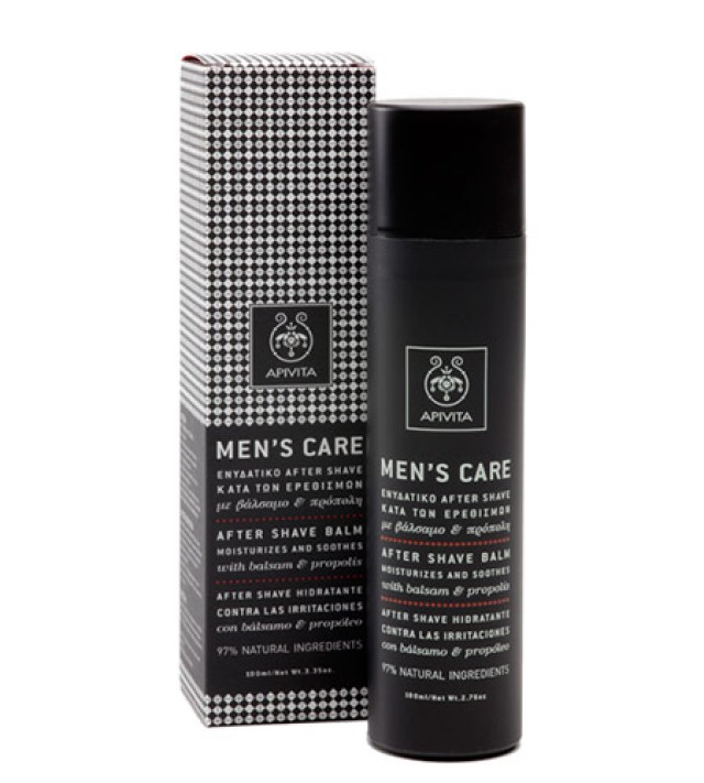 Apivita Mens Care After Shave Balm Ενυδατικό After Shave κατά των Ερεθισμών με βάλσαμο & πρόπολη 100ml