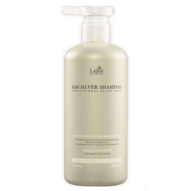 Lador Ash Silver Shampoo-Eντατικά ενυδατικό σαμπουάν εξουδετέρωση κίτρινων αποχρώσεων 300ml