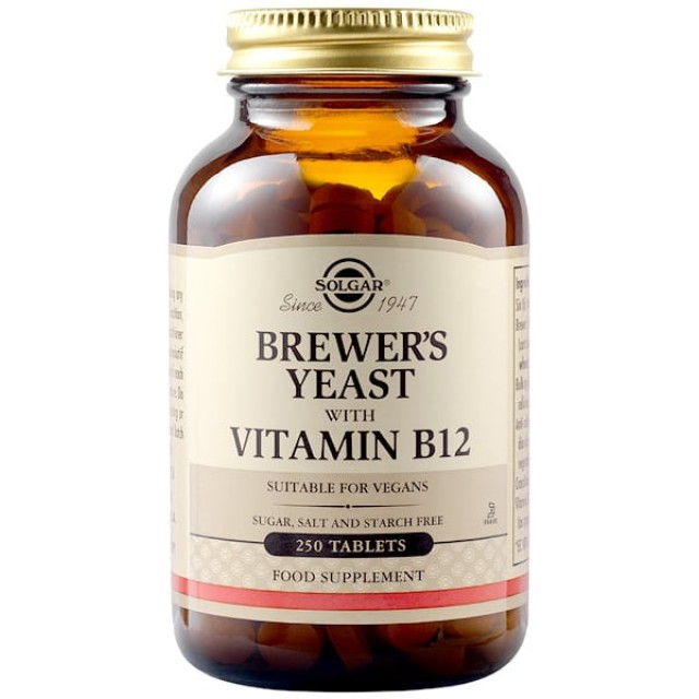 Solgar Brewer’s Yeast with Vitamin B12 250tabs
