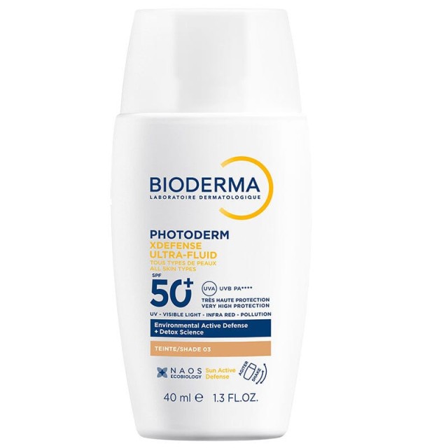 Bioderma Photoderm XDefense Ultra-Fluid Shade 03 Αντιηλιακό Προσώπου με Χρώμα SPF50+ 40ml