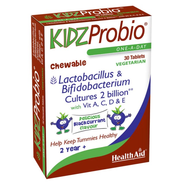 HEALTH AID KidzProbio 30 Μασώμενες Ταμπλέτες
