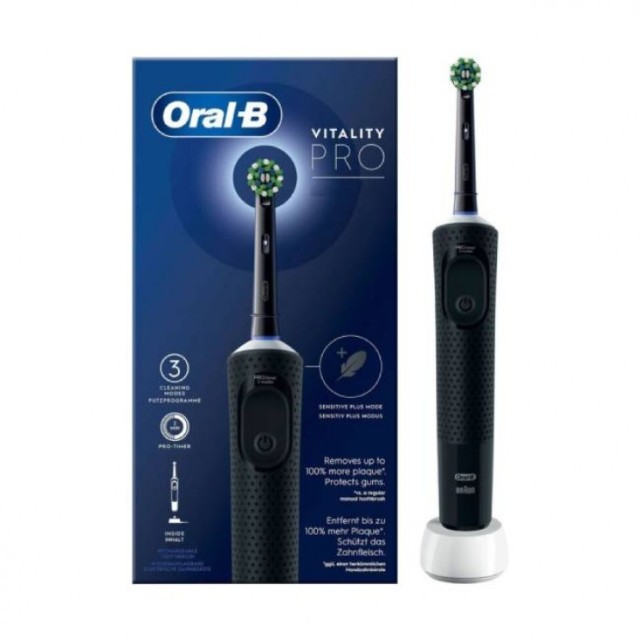 Oral-B Vitality Pro Ηλεκτρική Οδοντόβουρτσα Μαύρη, 1τεμ