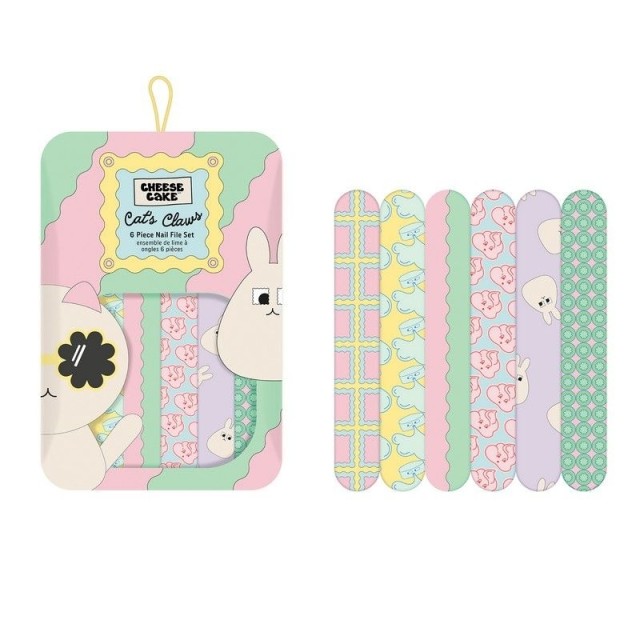 Σετ με 6 πολύχρωμες λίμες, Cheesecake - By Upper Canada,6τεμ